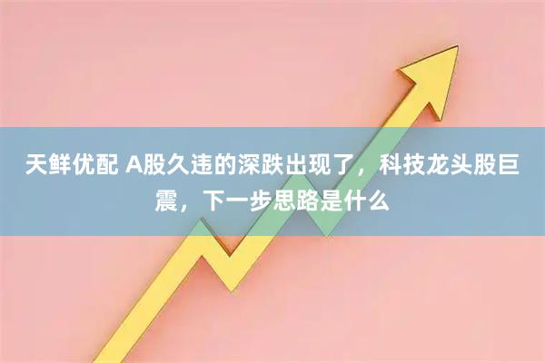 天鲜优配 A股久违的深跌出现了，科技龙头股巨震，下一步思路是什么