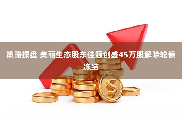 策略操盘 美丽生态股东佳源创盛45万股解除轮候冻结