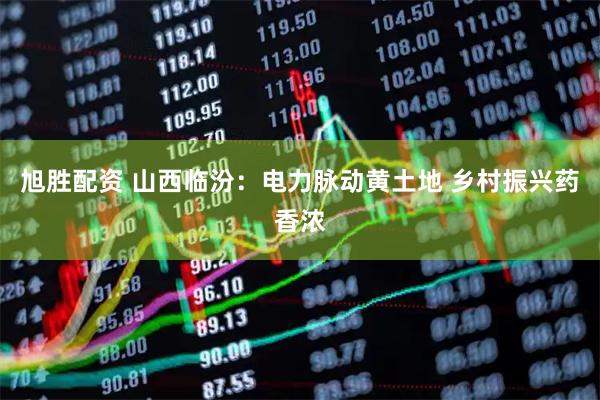旭胜配资 山西临汾：电力脉动黄土地 乡村振兴药香浓